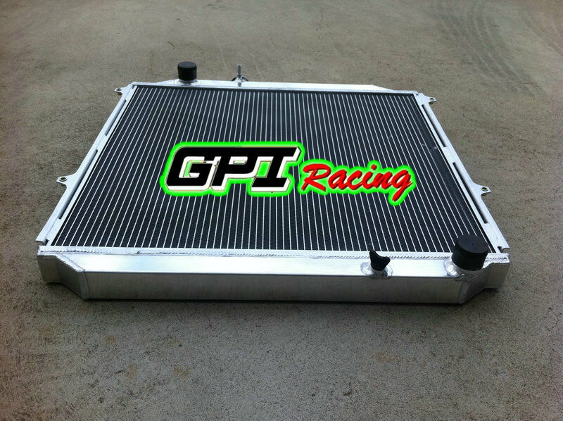 Aluminum radiator & FAN For TOYOTA Hilux Surf KZN185 3.0L Diesel 1996-2002 Manual 1996 1997 1998 1999 2000 2001 2002