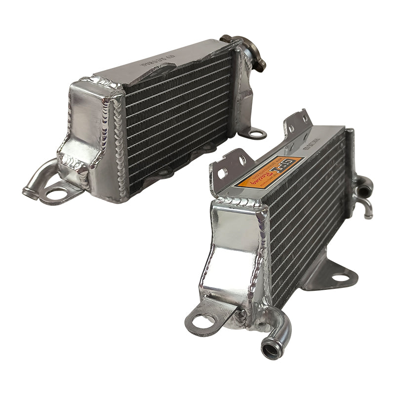 Left+Right Aluminum Radiator for 1990 1991 Kawasaki KX125 KX 125 2-stroke