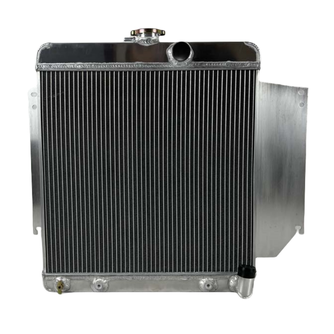 For 1965 1966 Dodge Dart Plymouth Valiant 2.8L 3.7L L6 5ROW Aluminum Radiator AT