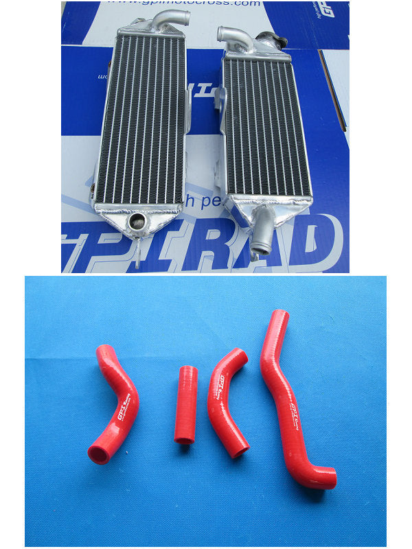 NEW Aluminum Radiator and RED hose for KAWASAKI KX250 KX 250 1988 1989 88 89