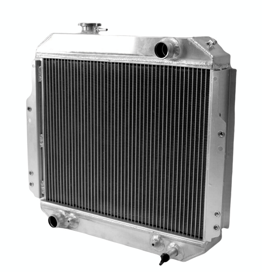 Aluminum radiator & fan For 1988-1992 Nissan Forklift A10-A25 H20 1988 1989 1990 1991 1992