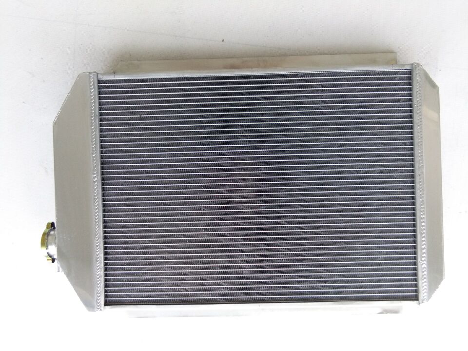 56MM Fit CHEVY HOT/STREET ROD CAR 1937 350 V8 ENGINE Aluminum Radiator