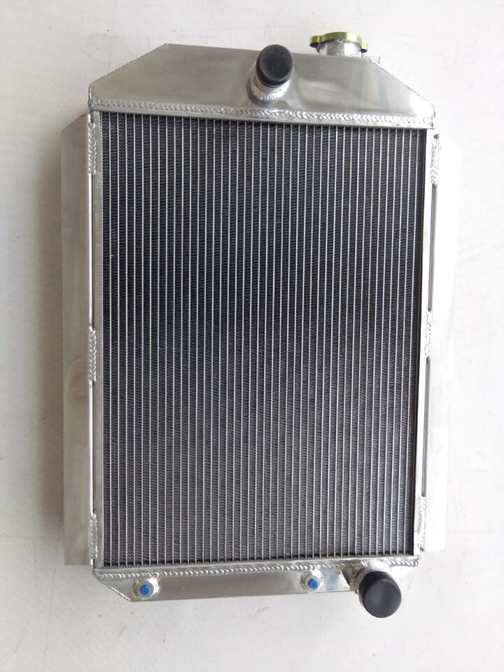 56MM Fit CHEVY HOT/STREET ROD CAR 1937 350 V8 ENGINE Aluminum Radiator