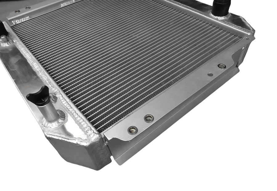 Aluminum radiator & fan For 1988-1992 Nissan Forklift A10-A25 H20 1988 1989 1990 1991 1992