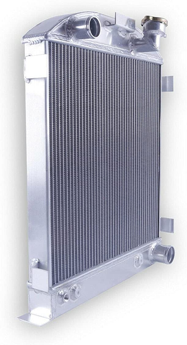 3 ROW All Aluminum Radiator + Fan For FORD CHOPPED CHEVY ENGINE 1932