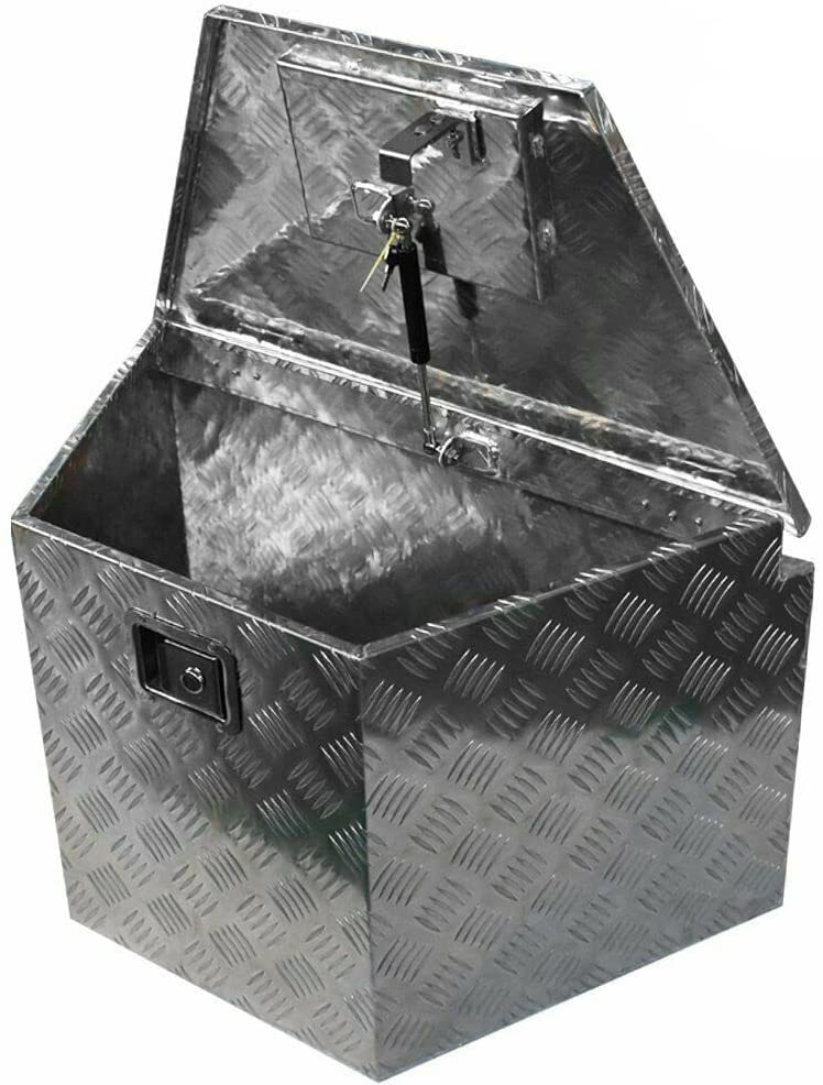 15.2" X 29" X 18"(736mmx420mmx460mm) Aluminum Truck Pickup Underbody Tool Box Tongue Trailer Storage