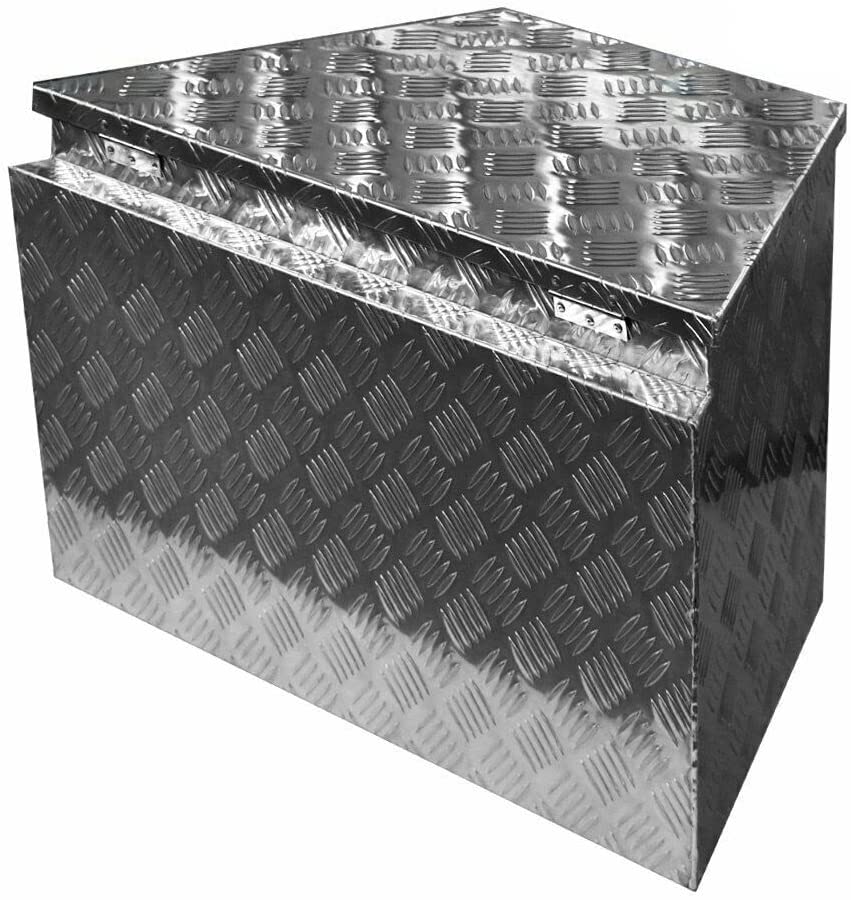 15.2" X 29" X 18"(736mmx420mmx460mm) Aluminum Truck Pickup Underbody Tool Box Tongue Trailer Storage