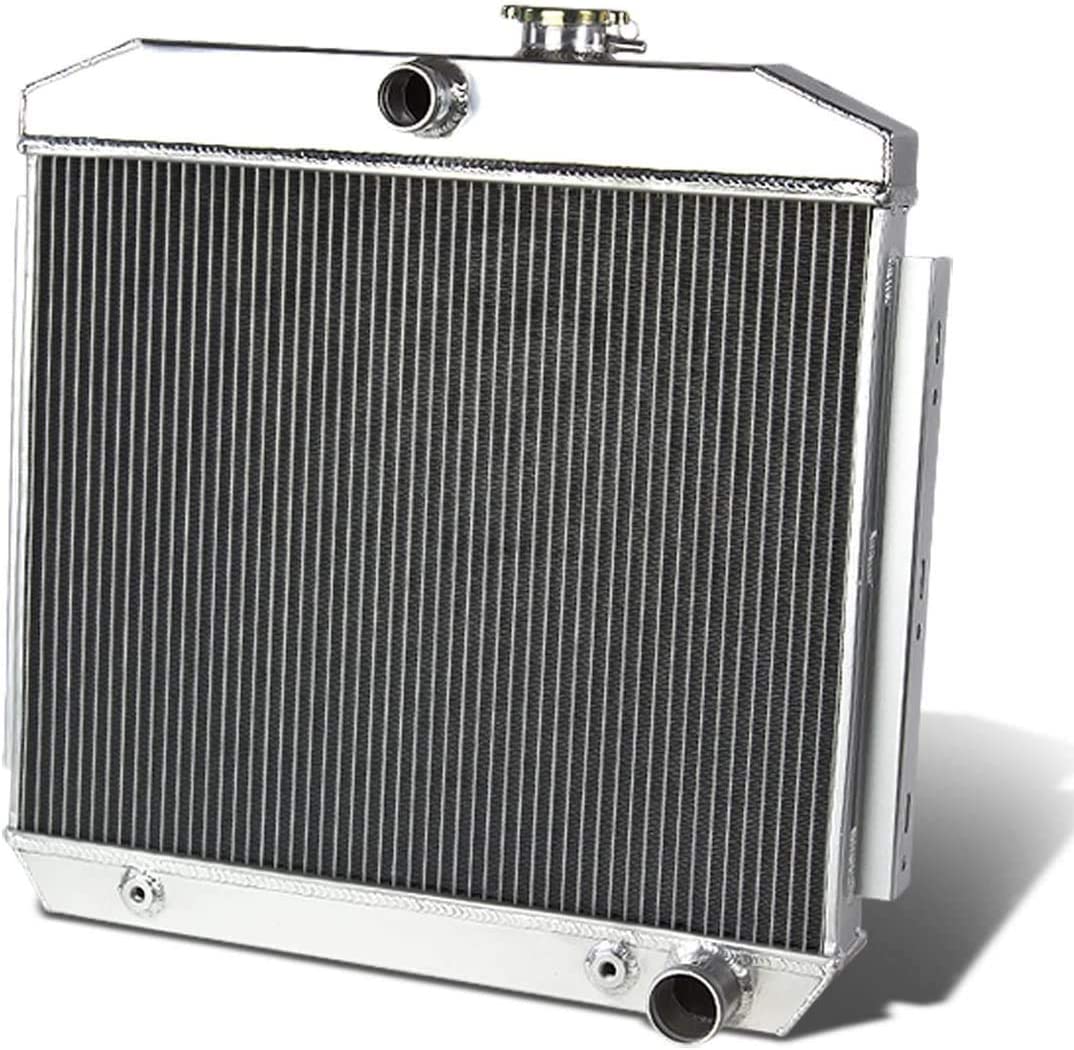 3Row Aluminum Radiator for 1955-1957 Chevrolet Nomad Bel Air Chevy 150/210 Turbo Fire V8 4.3/4.6L 1956