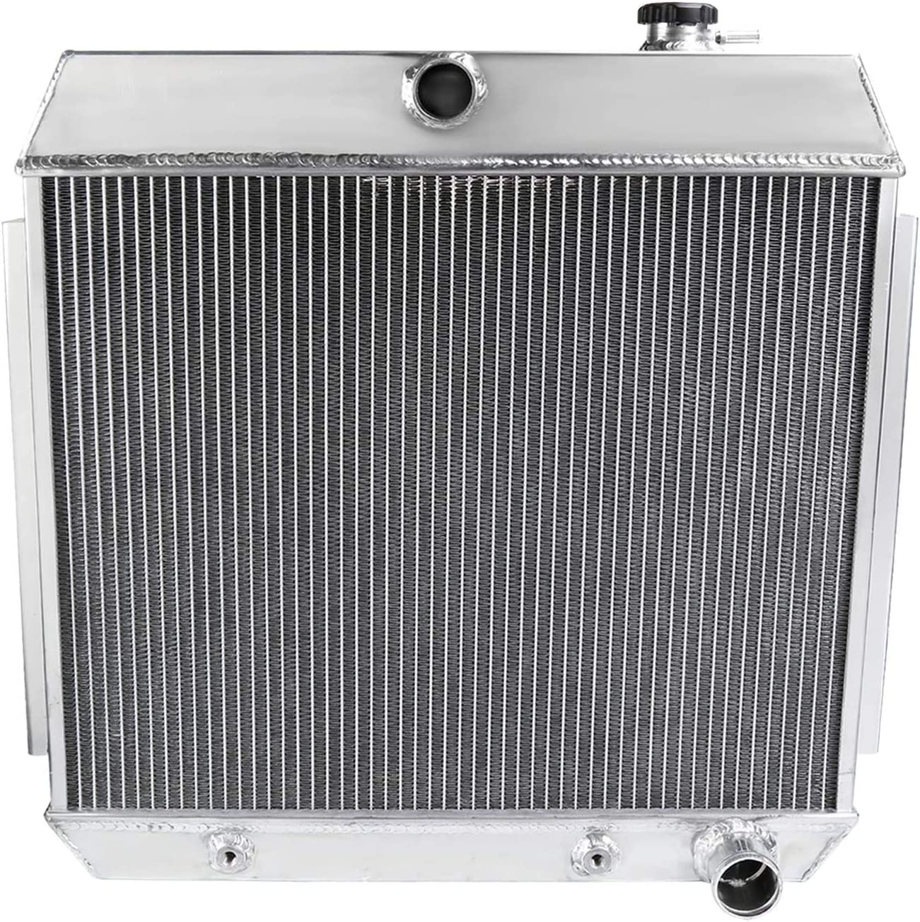3Row Aluminum Radiator for 1955-1957 Chevrolet Nomad Bel Air Chevy 150/210 Turbo Fire V8 4.3/4.6L 1956