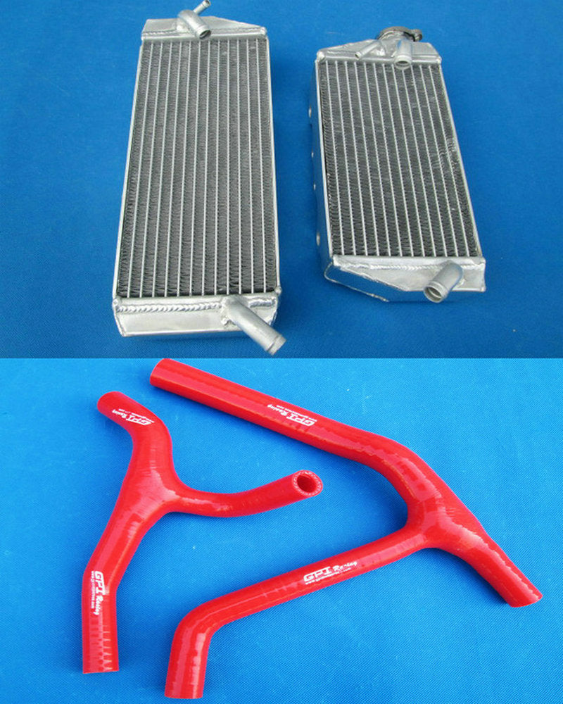 Performance Aluminum Radiator for Kawasaki KXF450 KX450F 2006 2007 2008 & hose KX 450 F 06 07 08