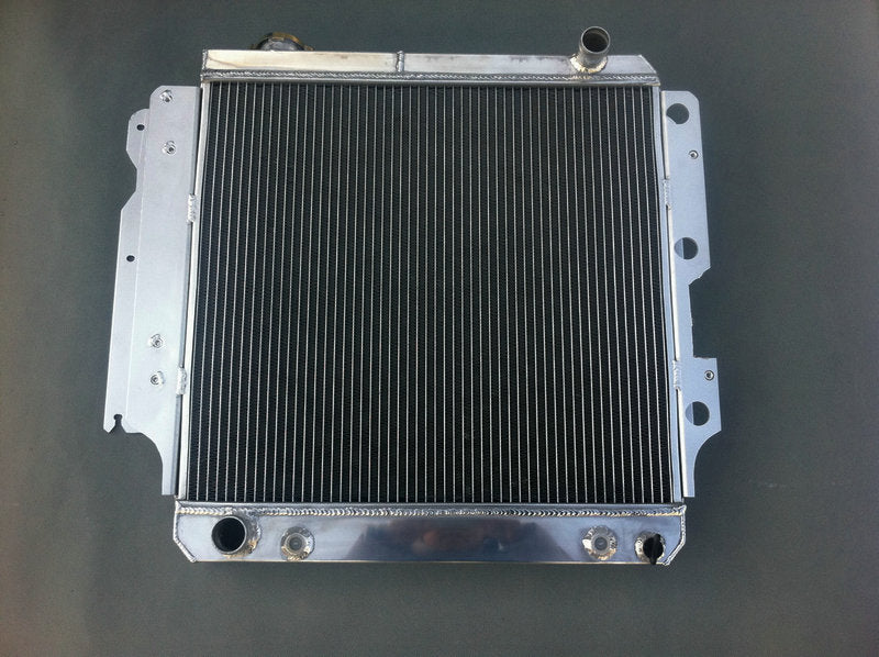 3 ROW Aluminum Racing Radiator & Shroud fan for 1987-2006 Jeep Wrangler YJ/TJ 2.4L-4.2L 1987 1988 1989 1990 1991 1992 1993 1994 1995 1996 1997 1998 1999 2000 2001 2002 2003 2004 2005 2006