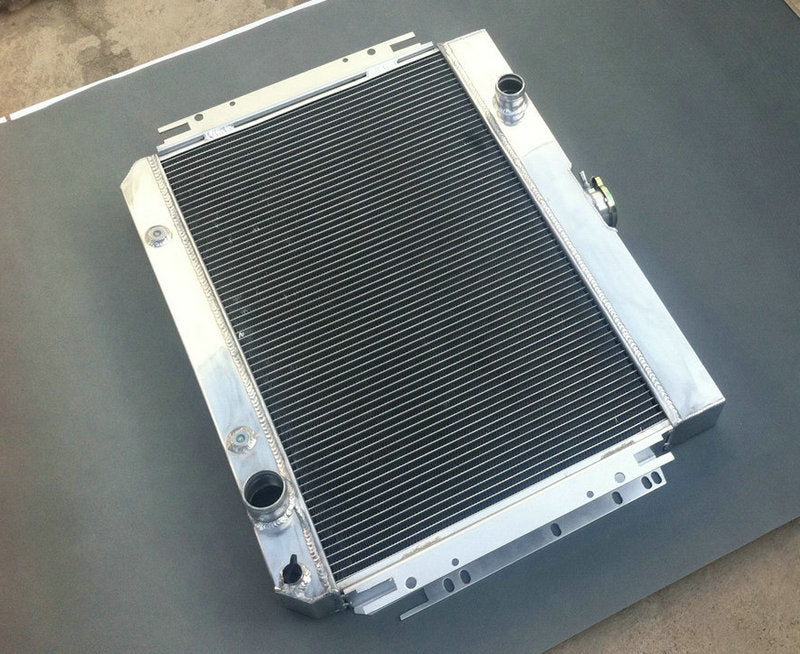 Aluminum Radiator &Fans For 1963-1968 Chevrolet Chevy Chevelle El Camino Biscayne Impala Bel Air Caprice L6 V8 AT/MT 5.4L