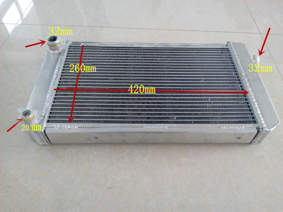 Aluminum Radiator For MG Midget 1500 MK IV 1974-1980 Manual 1493 cc 1.5L Convertible