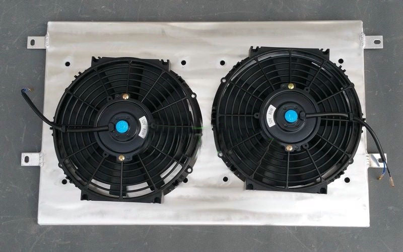 Aluminum Radiator & Shrou Fans For 1963-1968 Chevrolet Chevy Chevelle El Camino Biscayne Impala Bel Air Caprice L6 V8 AT/MT 5.4L