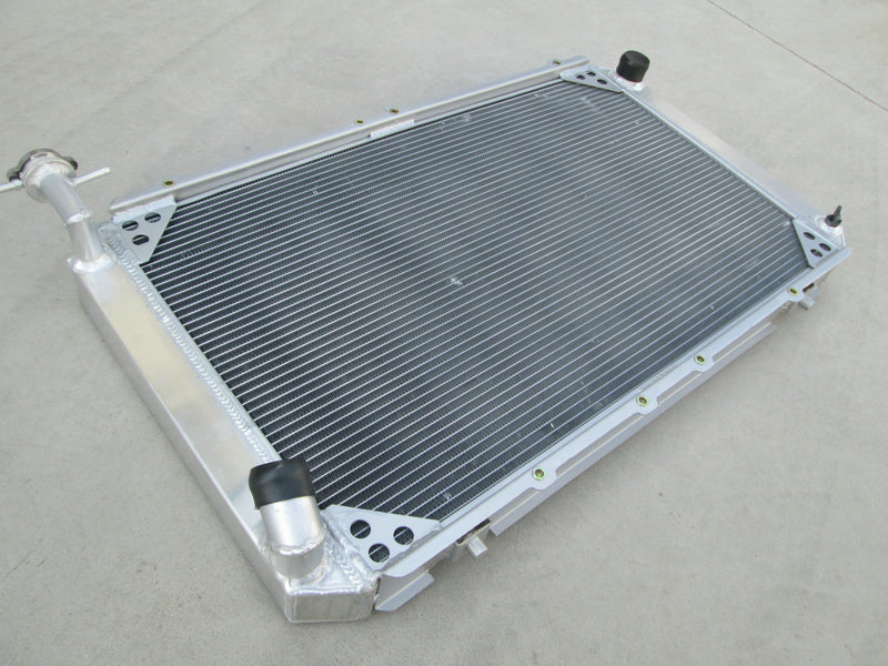 Aluminum Radiator & Fans for Nissan Patrol GQ Y60 Safari 2.8L/4.2L 4200cc DIESEL RD28T TD42 I6 & 3.0L RB30S PETROL 1987-1997