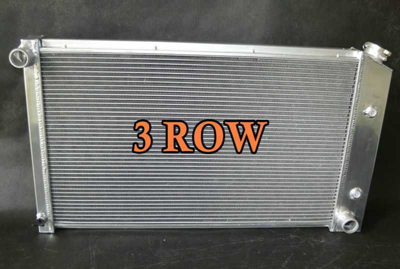 Aluminum Radiator + Shroud Fans For 1970-1981 Pontiac Firebird Trans Am V8 4.3L/4.9L/5.0L/5.7L/6.6L/7.5L 265 301 305 350 400 455
