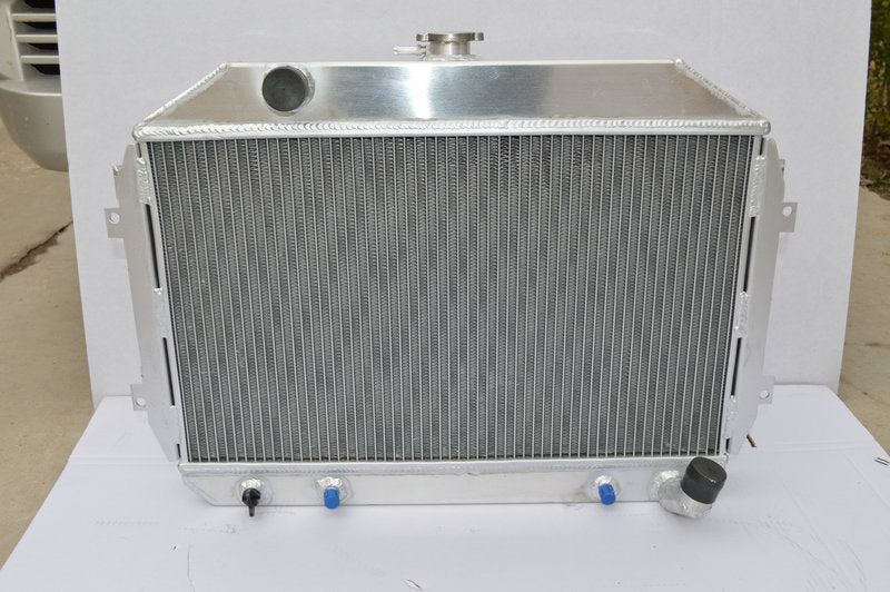 Aluminum Radiator for Nissan Datsun 240Z / 260Z AT/MT & 2*10'' FANS 70 71 72 73 74 75 3 ROW 1970-1975 1971 1972 1973 1974