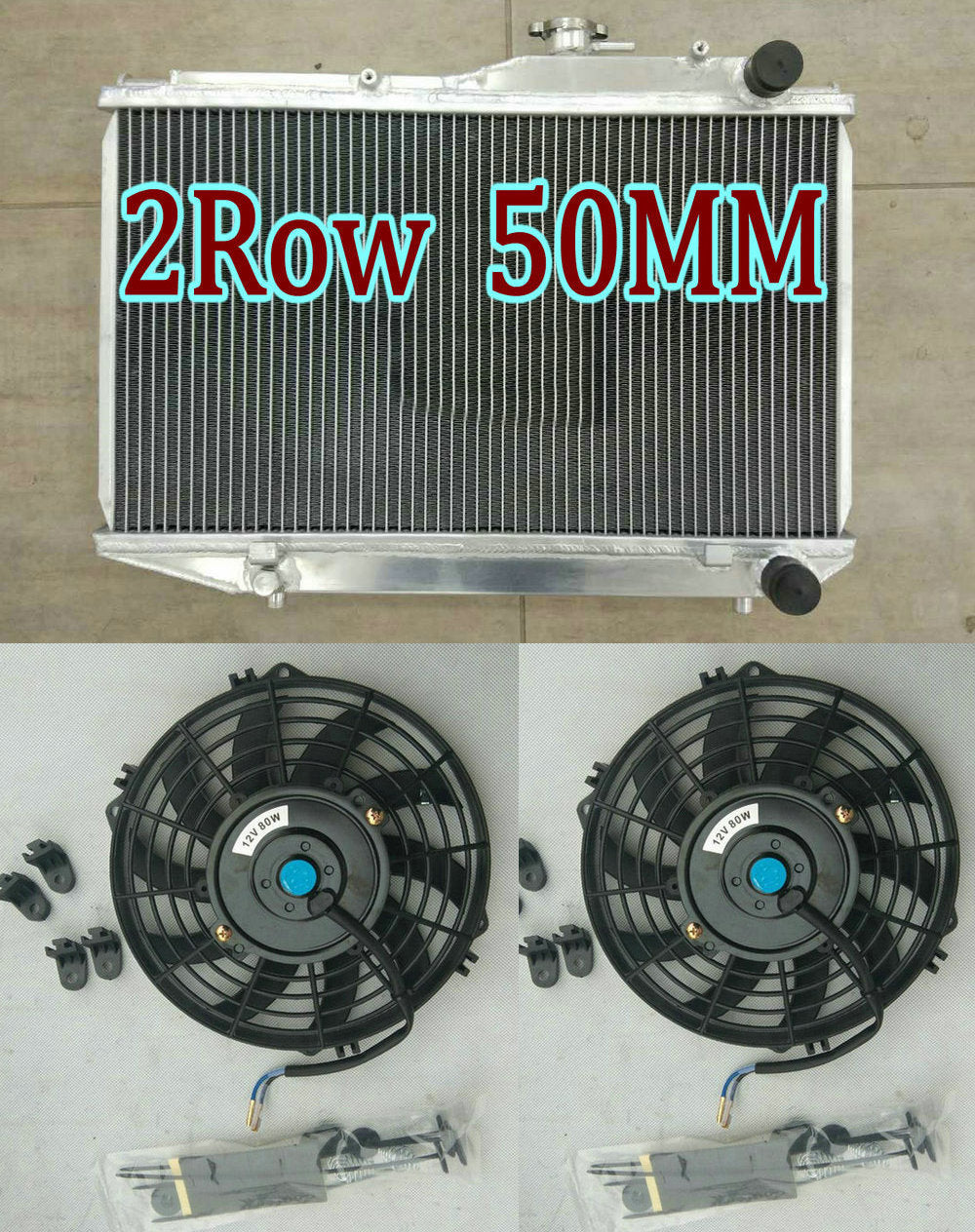 Aluminum Radiator & fan for 1983-1987 Toyota Corolla Levin / Sprinter Trueno AE86 SR5 DX GTS Coupe 4A-GEU/C GTS MT 1.6L I4 GT SR