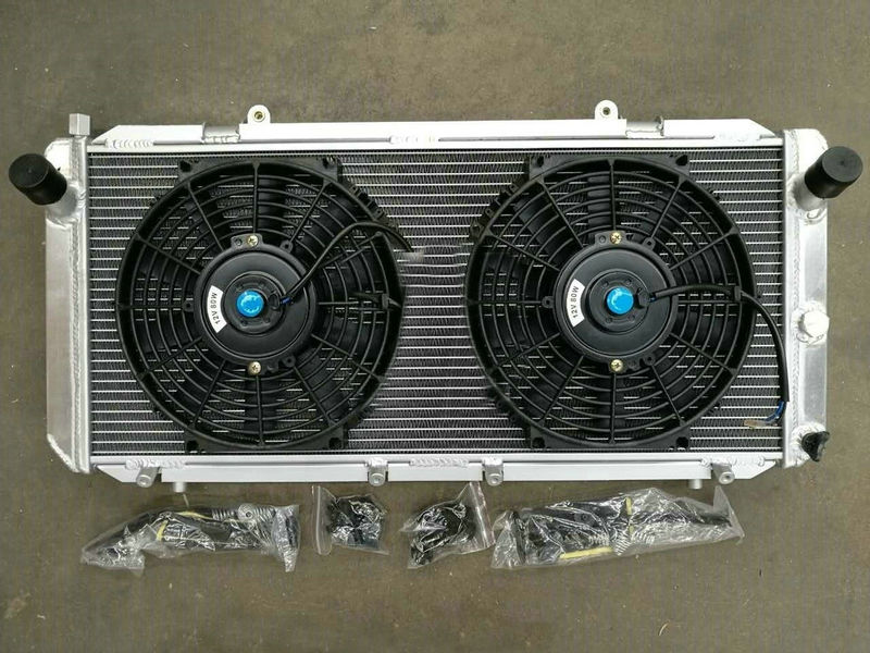 Aluminum Radiator & 2*Fans for Toyota MR2 W20 2.0L 3SGTE I4 SW20 REV1 REV2 REV3 TURBO NA 1990-1999 MT KIT 90 91 92 93 94 95 98