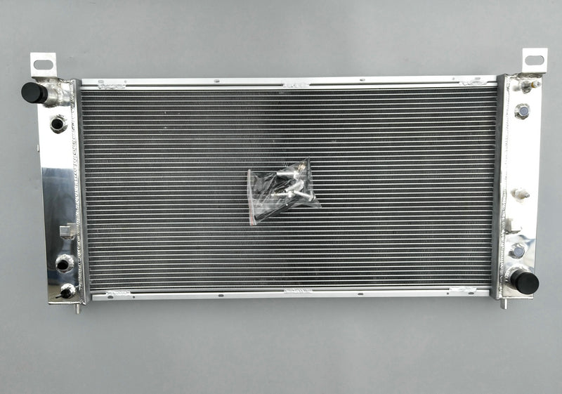All Aluminum radiator&Shroud & Fans for Chevrolet Chevy Avalanche Cheyenne Silverado Sonora Suburban Tahoe 1500 2500 3500 V6/V8 4.8/5.3/6.0/6.2L