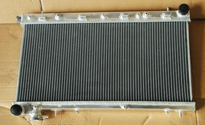 Aluminum Radiator& FAN For Subaru Forester SF L S & Impreza GF GFC L Outback RS H4 2.2L 2.5L EJ25/EJ22 Engine 1998-2002 AT/MT 1999 2000 2001