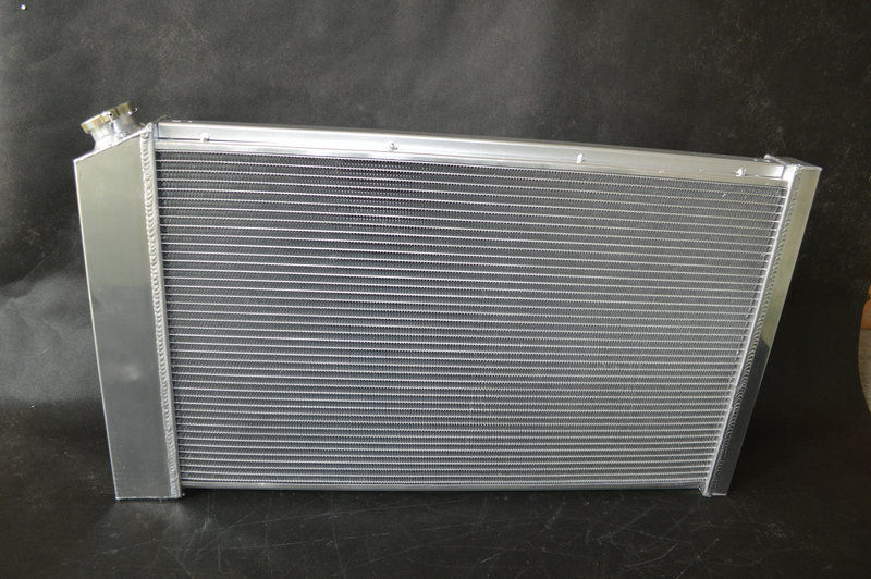 Aluminum Radiator + Shroud Fans For 1970-1981 Pontiac Firebird Trans Am V8 4.3L/4.9L/5.0L/5.7L/6.6L/7.5L 265 301 305 350 400 455