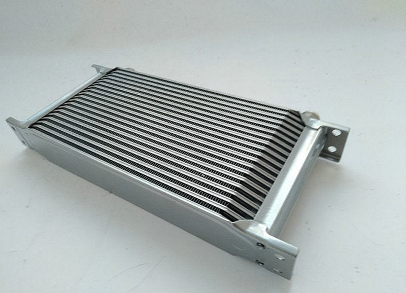 Performance Silver Universal OilCooler FOR 19 Row AN-10AN Engine Transmission Racing Oil Cooler Mocal style