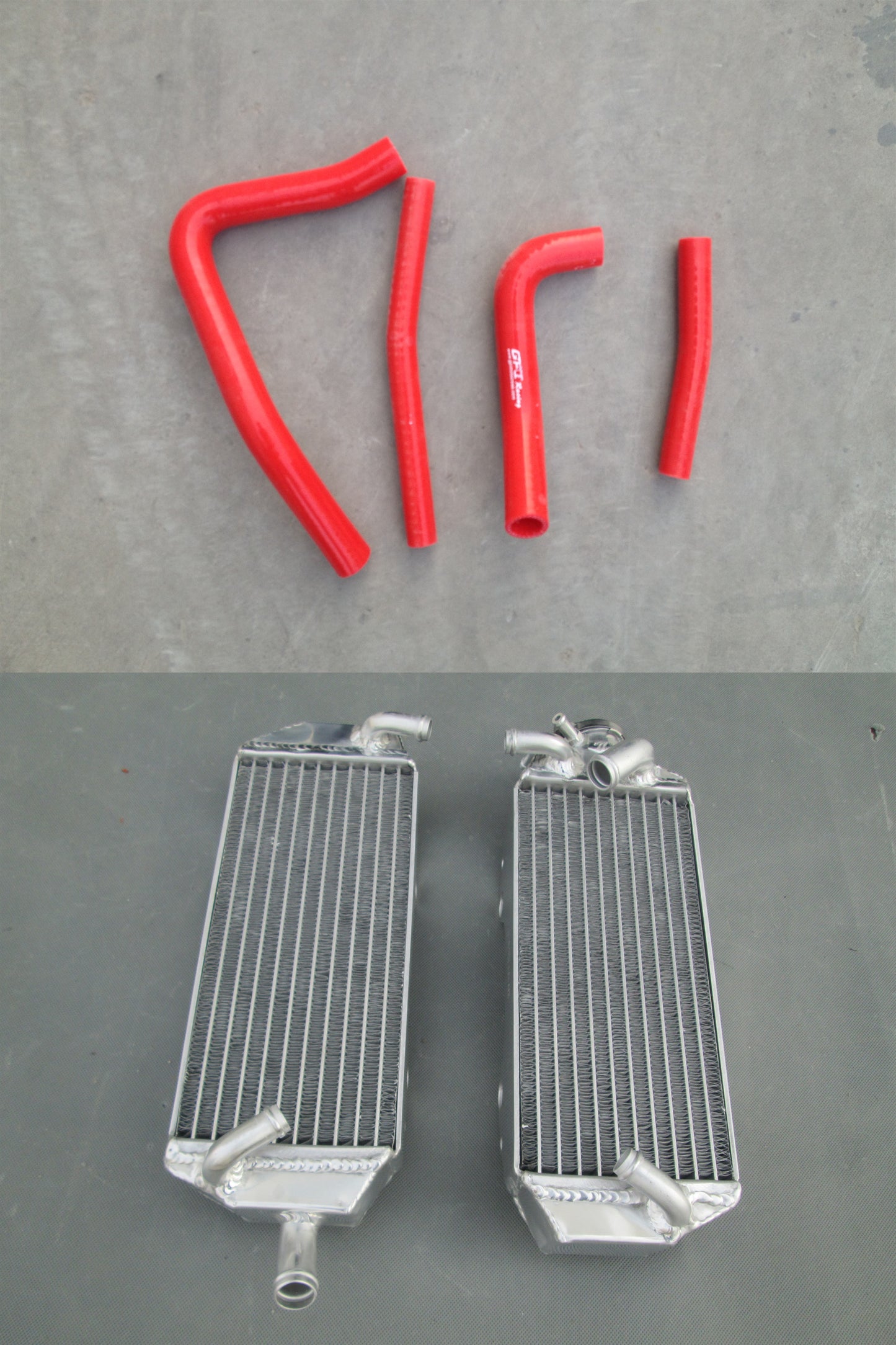 L&R aluminum radiator + hose Suzuki RM 250 RM250 2-stroke 1996 1997 1998 YELLOW