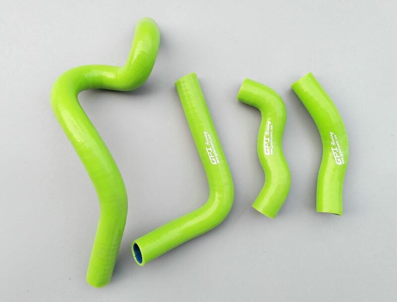 Aluminum radiator and green silicone hose for Kawasaki KLX650 1993-1996 1994 95