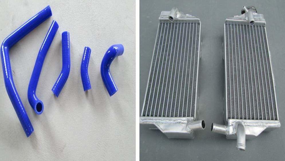 Aluminum Radiator and hose for HONDA CR250 CR250R 05 06 07 2005 2006 2007 - CHR Racing