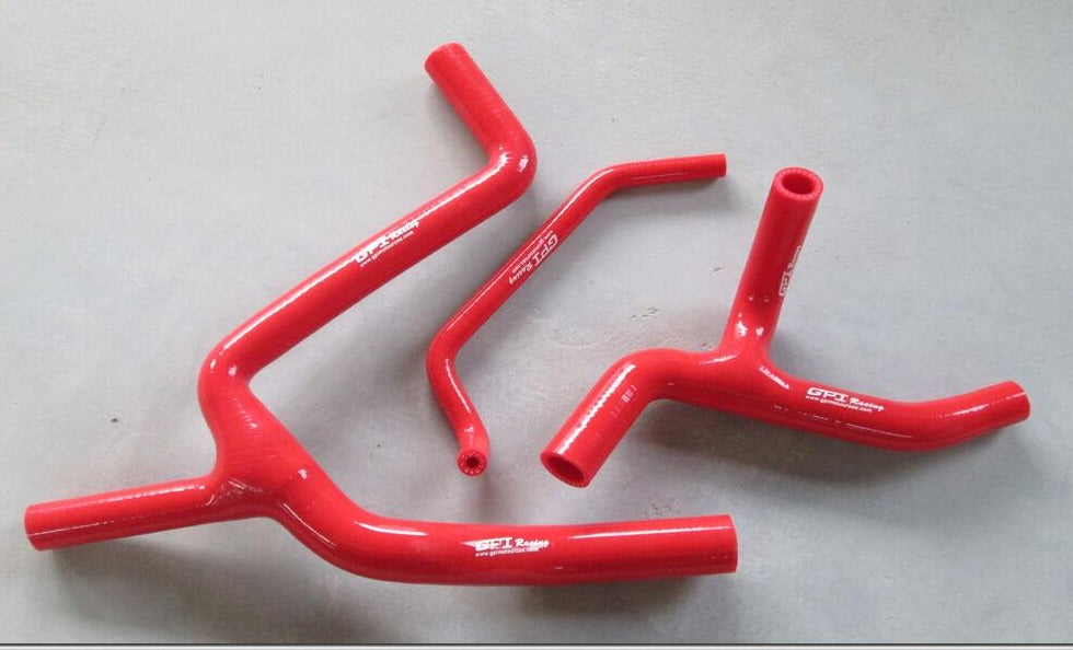 FOR KAWASAKI KX450F KXF450 KX 450F 2009-2013 12 2012 SILICONE RADIATOR HOSE RED - CHR Racing
