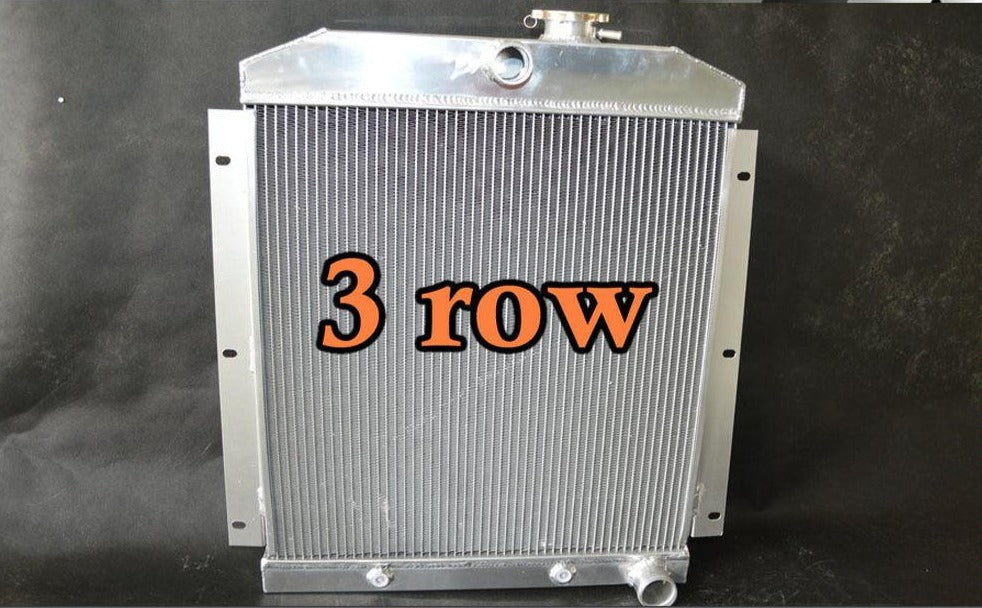 FOR 47-54 CHEVY C/K TRUCK PICKUP L6 ALUMINUM RADIATOR 48 49 50 51 52 + fan - CHR Racing