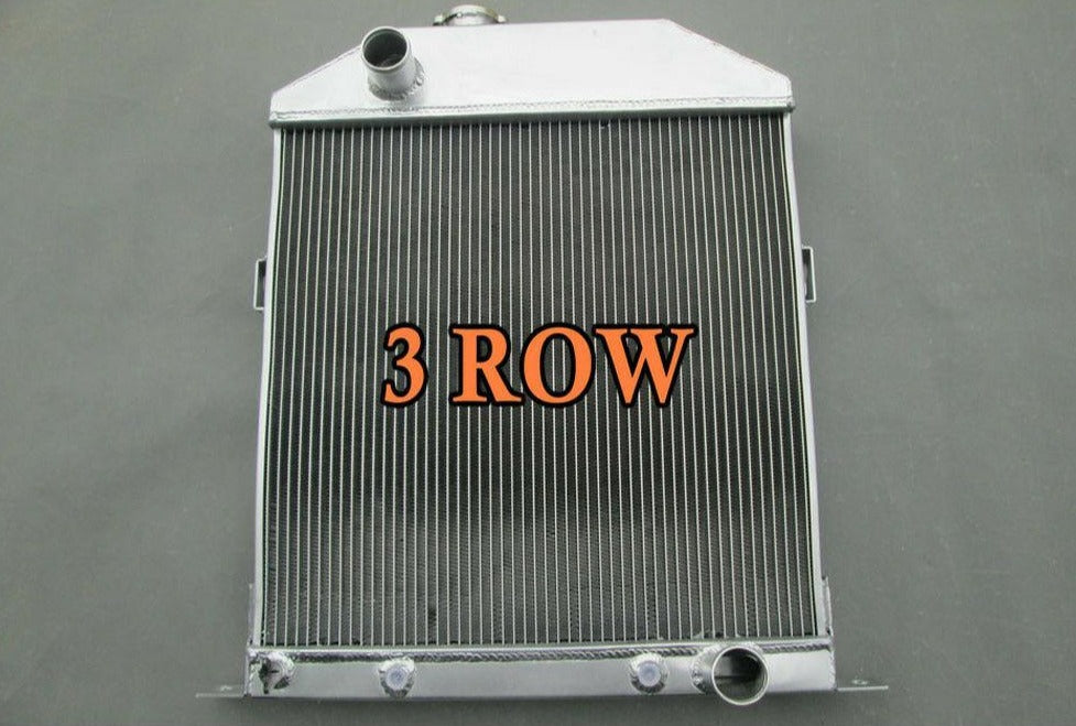 ALUMINUM RADIATOR 1942-1948 Ford/Mercury Cars w/Chevy Engine 1945 1946 1947 +fan - CHR Racing
