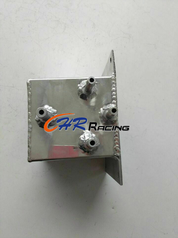 UNIVERSAL 2.5L ALUMINUM RADIATOR COOLANT OVERFLOW TANK + PRESSURE CAP 2.5 LTR