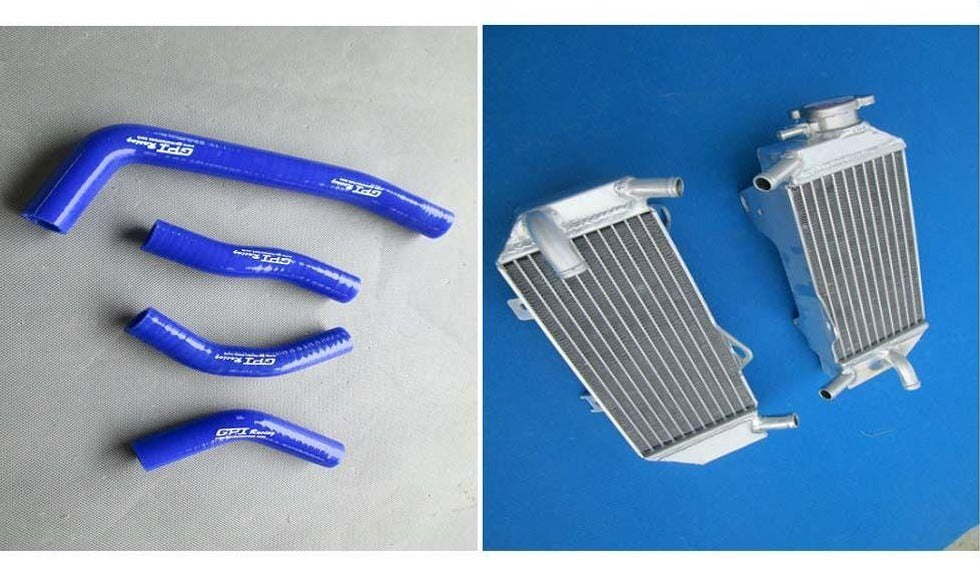 ALUMINUM RADIATOR + hose FOR HONDA CRF250 CRF250R CRF 250 R 2010 2011 10 11 - CHR Racing