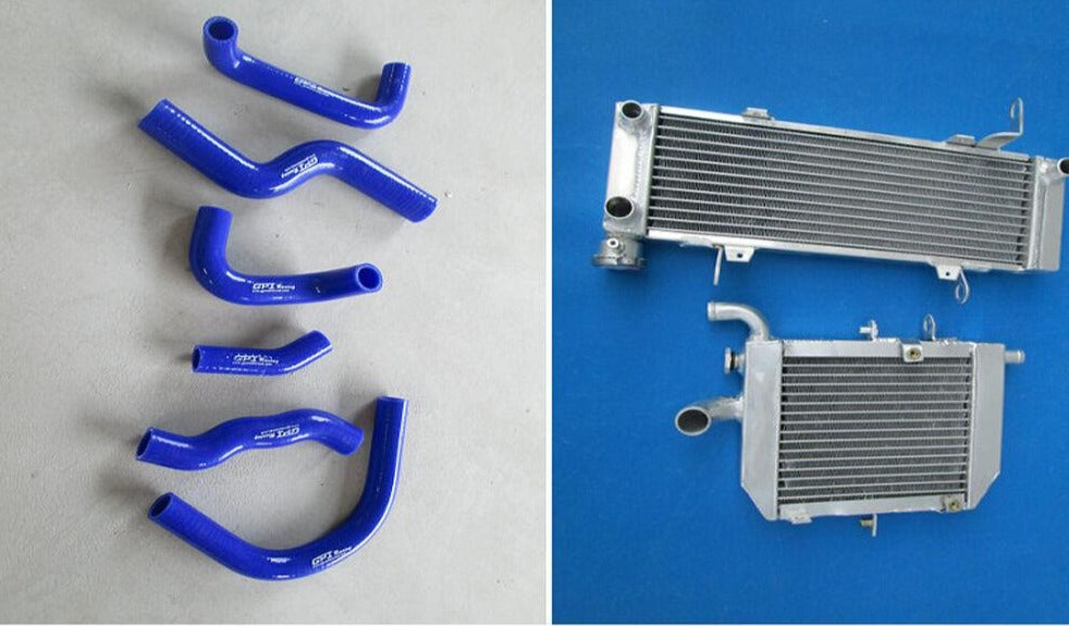 Aluminum radiator+hose FOR HONDA RVF400 NC35 NC30 VFR400 lower with fan bracket