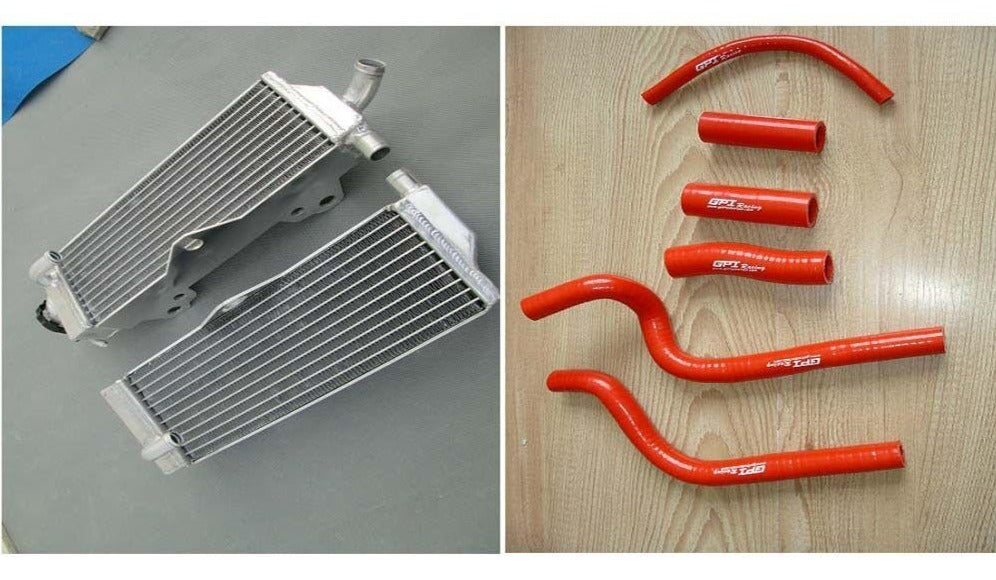Aluminum Radiator & hose for HONDA CR500 CR500R 1991-2001 91 92 93 94 95 96 97 - CHR Racing