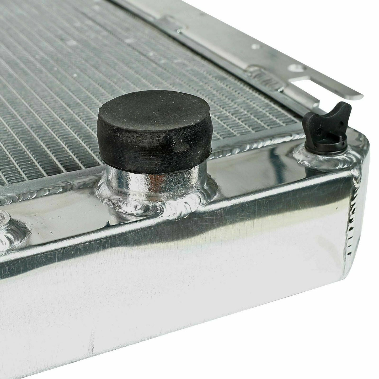 Aluminum Radiator &Fans For 1963-1968 Chevrolet Chevy Chevelle El Camino Biscayne Impala Bel Air Caprice L6 V8 AT/MT 5.4L