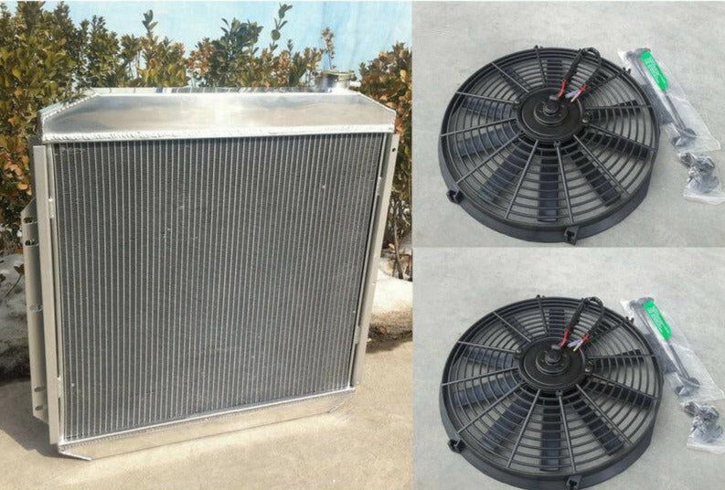 Aluminum Radiator& FAN for FORD PICKUP F350 F250 F100 FORD Engine 1953 1954 1955 1956
