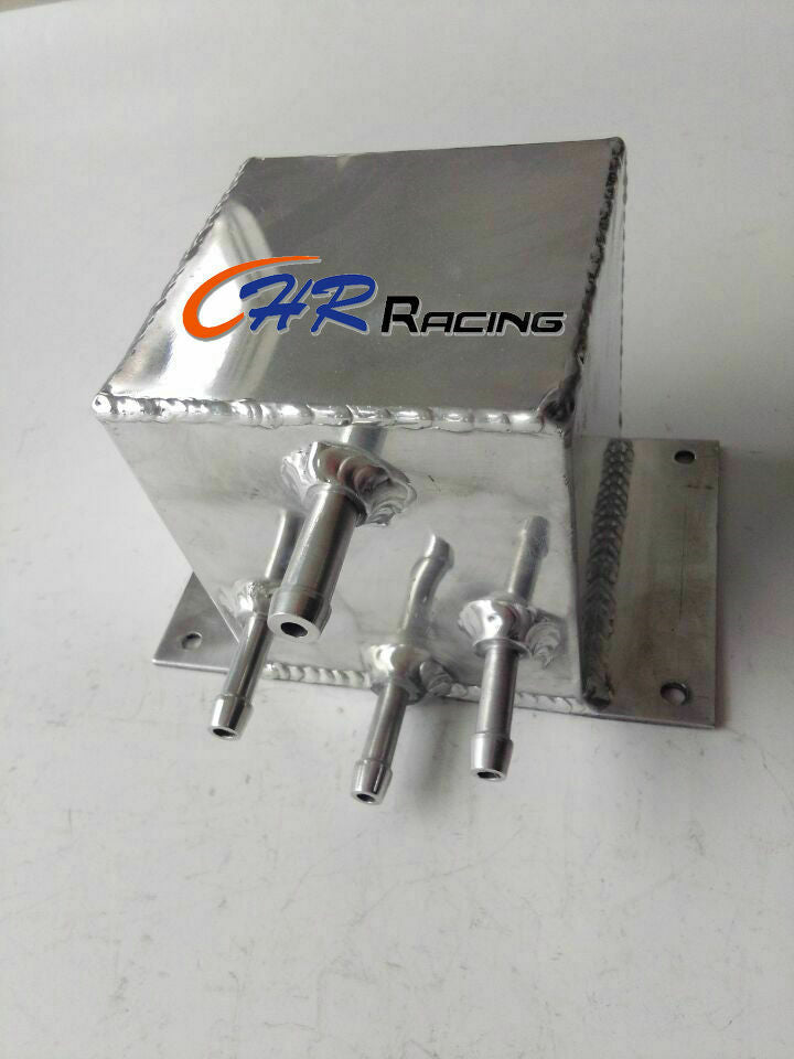 UNIVERSAL 2.5L ALUMINUM RADIATOR COOLANT OVERFLOW TANK + PRESSURE CAP 2.5 LTR