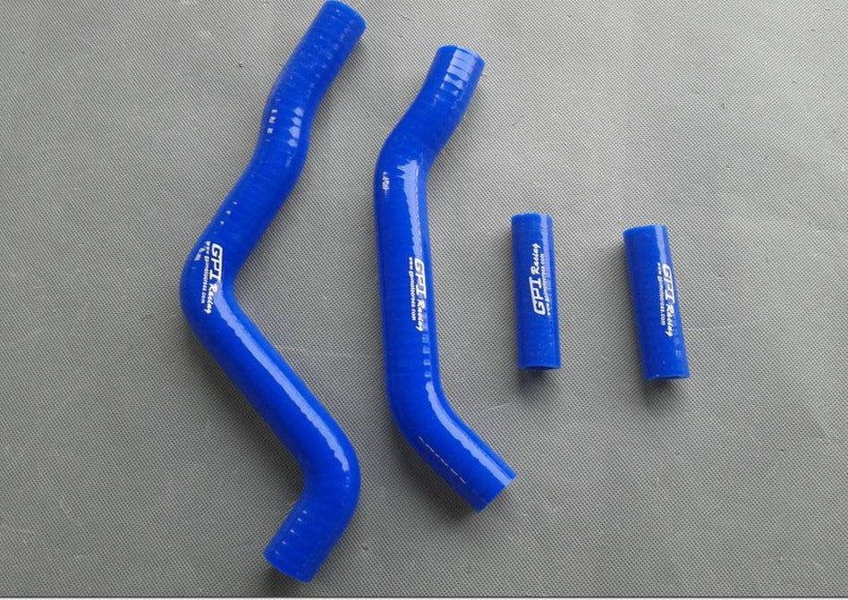 FOR KAWASAKI KX125 KX 125 03 04 2003 2004 SILICONE RADIATOR HOSE BLUE - CHR Racing