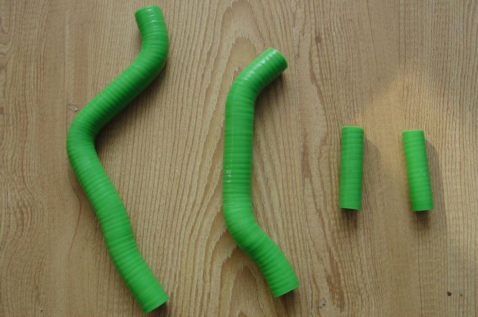 FOR KAWASAKI KX125 KX 125 05 06 07 2005 2006 2007 SILICONE RADIATOR HOSE GREEN - CHR Racing