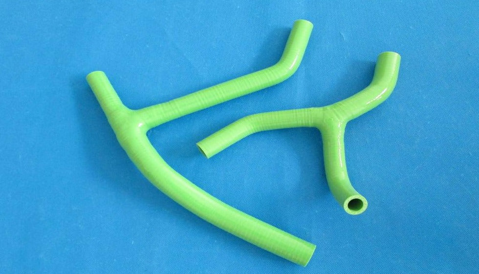 for KAWASAKI KXF450 KX450F KXF 450 06 07 08 2006 2007 2008 silicone Y hose blue - CHR Racing