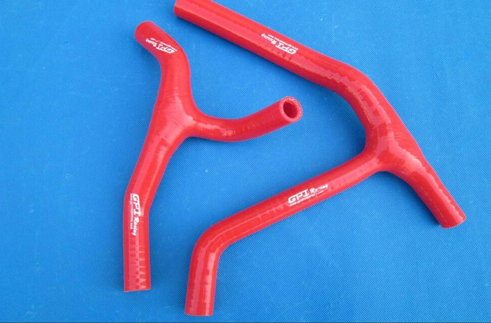 for KAWASAKI KXF450 KX450F KXF 450 06 07 08 2006 2007 2008 silicone Y hose blue - CHR Racing