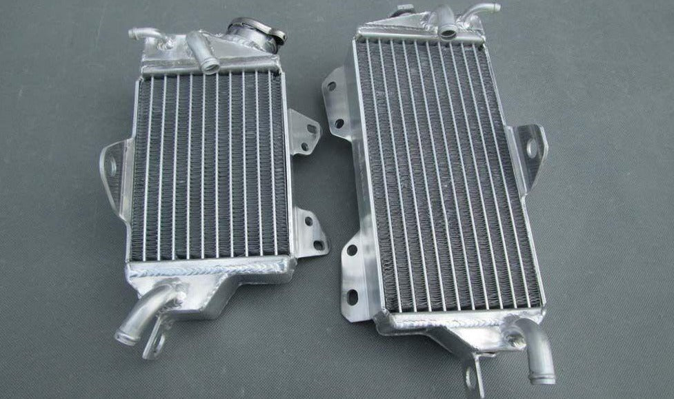 NEW ALUMINUM RADIATOR AND BLK HOSE FOR KAWASAKI KX125 1990 1991 1992 - CHR Racing