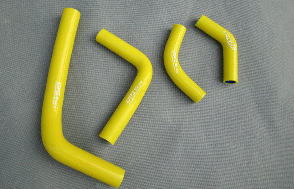 Honda CRF250 CRF250X CRF250R Silicone Radiator Hose 04-09 2004-2009 yellow - CHR Racing