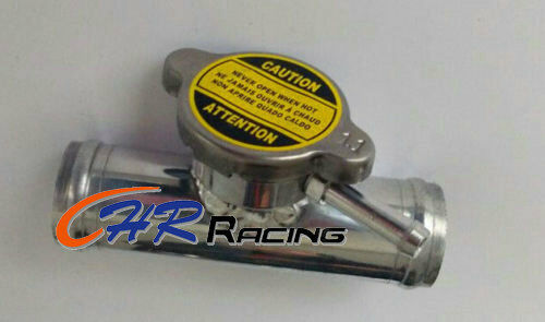 Aluminum Radiator Tuck In Line Remote CNC Billet Fill Filler Neck 32 mm 1.25" OD