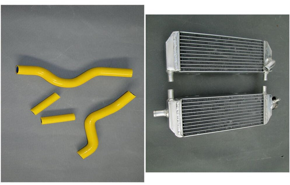 aluminum radiator and hose for Suzuki RM250 RM 250 2001-2008 2002 2003 2004 - CHR Racing