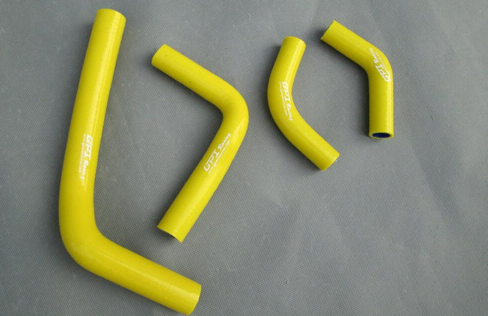 Honda CRF250 CRF250X CRF250R Silicone Radiator Hose 04-09 2004-2009 yellow - CHR Racing