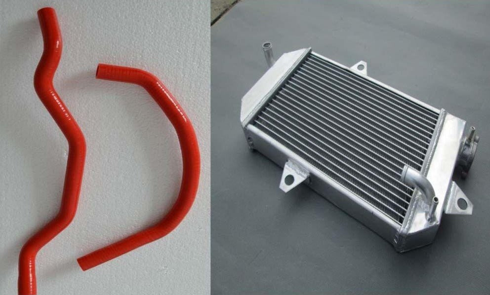 FOR Yamaha ATV BANSHEE YFZ350 YFZ 350 1987-2006 aluminum radiator+silicone hose - CHR Racing